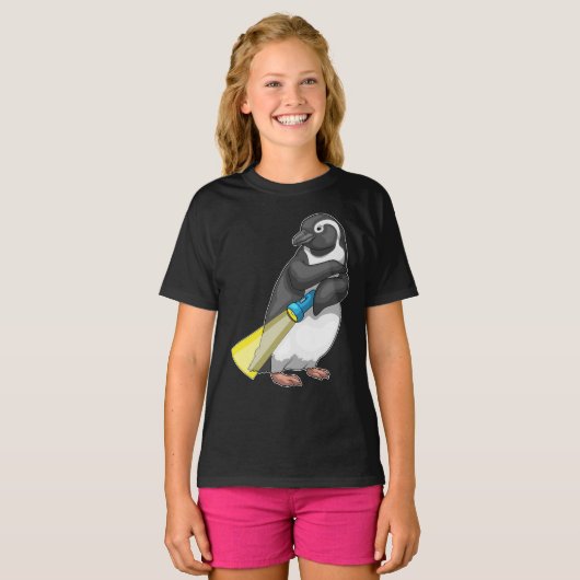 Pinguïn zaklamp t-shirt (Voorkant volledig)