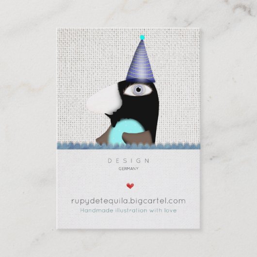 Pinguïn zoete sprookje Visitekaartjes (Voorkant)