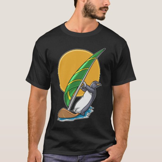Pinguïn Zomersurfplank Sail T-shirt (Voorkant)