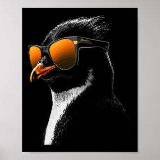 Pinguïn zonnebril poster