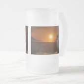 PINGUÏN ZONSONDERGANG MATGLAS BIERPUL (Voorkant rechts)