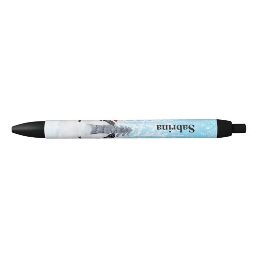 pinguïn zwarte inkt pen (Voorkant)