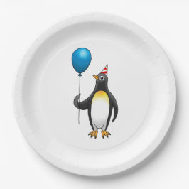 Pinguïn Zwembad Feest Verjaardag Papieren Bordje