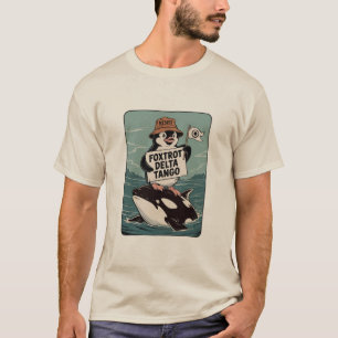 Pinguïnactivisme Weerstaan Vintage Protest  T-shirt