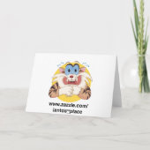 pinguïnbad feestdagen kaart (Achterkant)