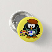 Pinguïnbadge Ronde Button 3,2 Cm (Voorkant /achterkant)