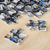 Pinguïnchaos Op Volgend Niveau Legpuzzel (Zijkant)