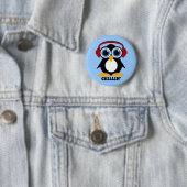 pinguïnchilline ronde button 5,7 cm (In situ)