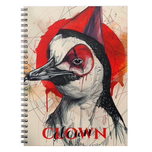 pinguïnclown notitieboek (Voorkant)