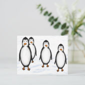 Pinguine Briefkaart (Staand voorkant)