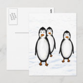 Pinguine Briefkaart (Voorkant / Achterkant)