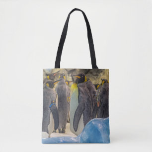 Pinguïnen bij het dierentuinCanvas tas