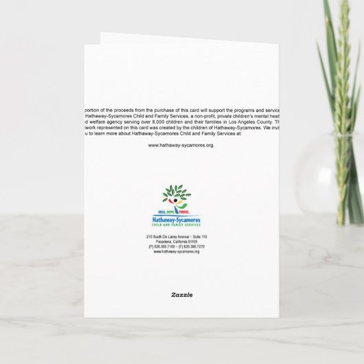 Pinguïnen Feestdagen Kaart (Achterkant)