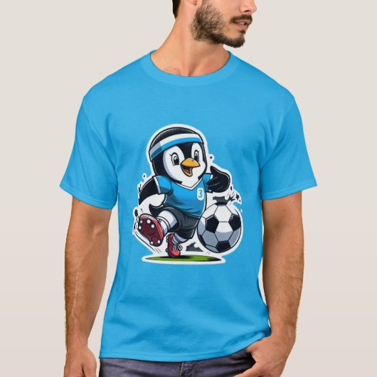 PINGUÏNENVOETBALGEVOEL T-SHIRT (Voorkant)
