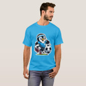 PINGUÏNENVOETBALGEVOEL T-SHIRT (Voorkant volledig)
