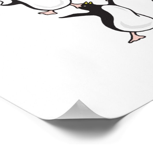 pinguïnepiramide poster (Hoek)