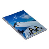 Pinguïnfamilie in de Sneeuw Notitieboek (Rechterzijde)