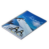 Pinguïnfamilie in de Sneeuw Notitieboek (Linkerzijde)