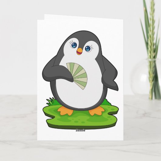 Pinguïnhandventilator Kaart (Achterkant)