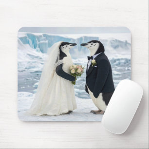 Pinguïnhuwelijk op een Arctische gletsjer Muismat
