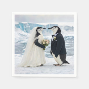 Pinguïnhuwelijk op een Arctische gletsjer Servet