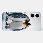 Pinguïnkoppel op een ijsberg Case-Mate iPhone case (Achterkant (horizontaal))