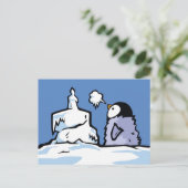 Pinguïnkuiken Verjaardagsansichtkaart Briefkaart (Staand voorkant)