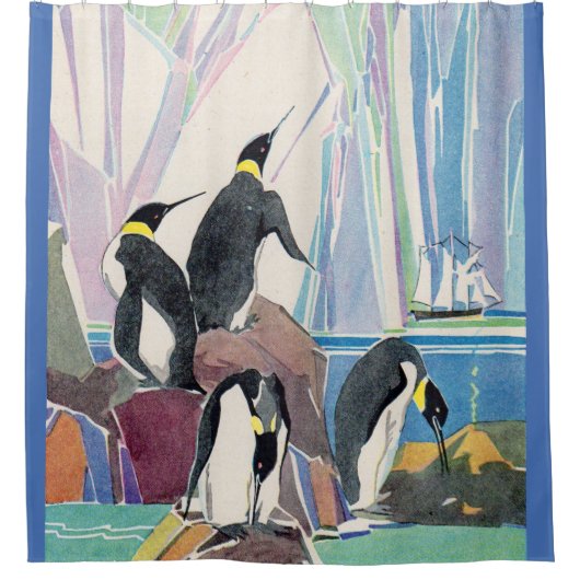pinguïnland douchegordijn (Voorkant)