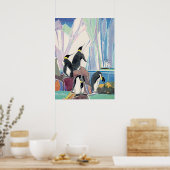 pinguïnland poster (Keuken)