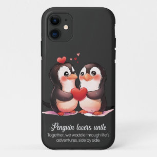 Pinguïnliefhebbers - Valentijnsdag special Case-Mate iPhone Case