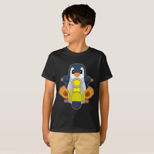 pinguïnmotor t-shirt (Voorkant volledig)