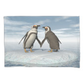 Pinguïnpaar Kussensloop (Voorkant)
