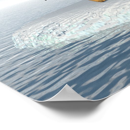 Pinguïnpaar Poster (Hoek)