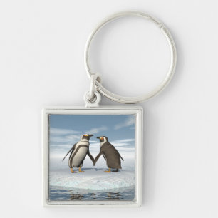 Pinguïnpaar Sleutelhanger