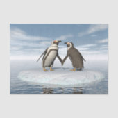 Pinguïnpaar Tissuepapier (Voorkant)