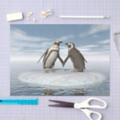 Pinguïnpaar Tissuepapier (Craft)