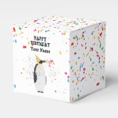 Pinguïnpartij - Dieren op de geboorte Bedankdoosjes (Voorkant Zijde)