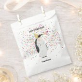 Pinguïnpartij - Dieren op de geboorte Bedankzakje (Geknipt)