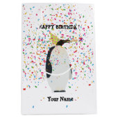 Pinguïnpartij - Dieren op de geboorte Medium Cadeauzakje (Voorkant)