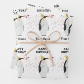 Pinguïnpartij - Dieren op geboortedag Inpakpapier Vel (In situ)