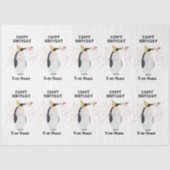 Pinguïnpartij - Dieren op geboortedag Tissuepapier (Voorkant)