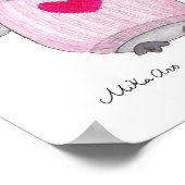 Pinguïnposter Pinguïnschilderij Kunst voor de kind Poster (Hoek)