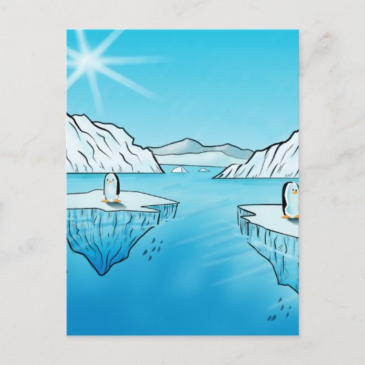 Pinguïnproducten Briefkaart (Voorkant)