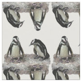 Pinguins Abstracte verbinding Stof (Close Up)