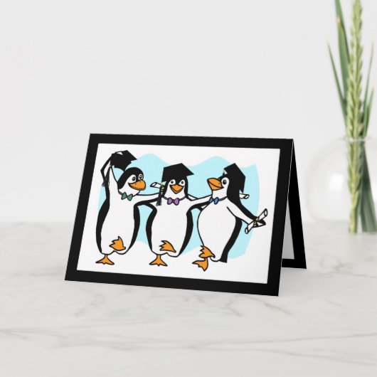 Pinguïns afstuderen kaart (Voorkant)