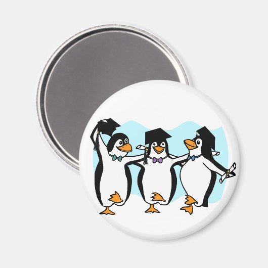 Pinguïns afstuderen magneet (Voorkant / Achterkant)