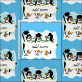 Pinguïns afstuderen met banner stof (Delen)