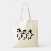 Pinguïns afstuderen tote bag (Achterkant)
