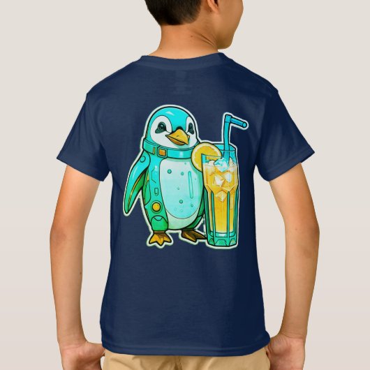 Pinguin's Aqua Sips T-shirt (Achterkant)