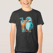 Pinguin's Aqua Sips Tri-Blend Shirt (Voorkant)